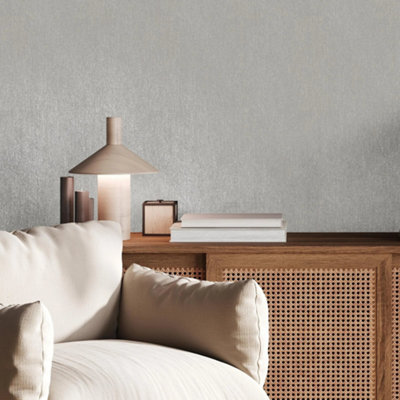 Boutique Refine Texture Natural Wallpaper from B&Q