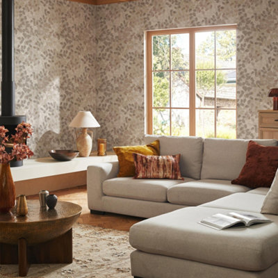 Next Forest Floor Neutral Wallpaper from B&Q