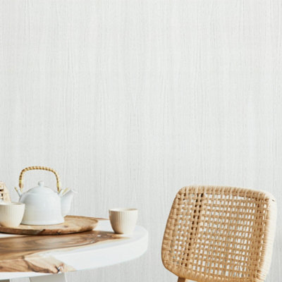 Boutique Flow Texture Silver Wallpaper
