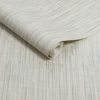 Superfresco Linden Texture Lagoon Wallpaper from B&Q