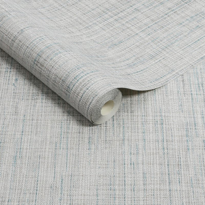 Superfresco Linden Texture Blue Wallpaper from B&Q