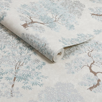Superfresco Elmwood Duck Egg Wallpaper