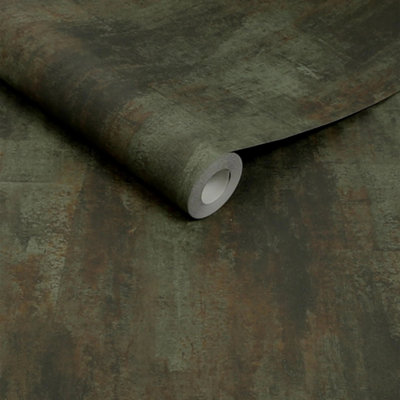 Abigail Ahern Oxidized Opulence Moss Wallpaper from B&Q