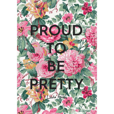 Laura Ashley Aveline Slogan Print In A Black Frame70 X 100Cm from B&Q
