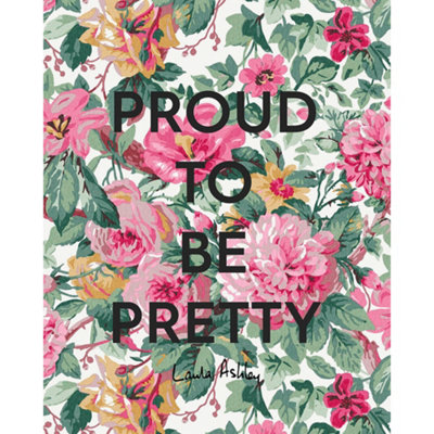 Laura Ashley Aveline Slogan Print In A Black Frame40 X 50Cm from B&Q