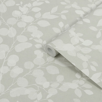 Superfresco Easy Sage Leaves Contemporary Smooth Wallpaper from B&Q