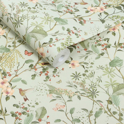 Next Sage Reflection Wallpaper from B&Q