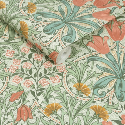 William Morris At Home Woodland Weeds Spring Garden Wallpaper from B&Q