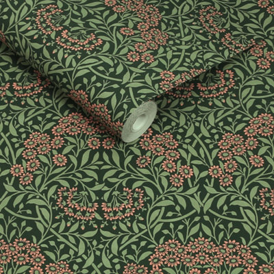William Morris At Home Michaelmas Daisy Forest Wallpaper from B&Q