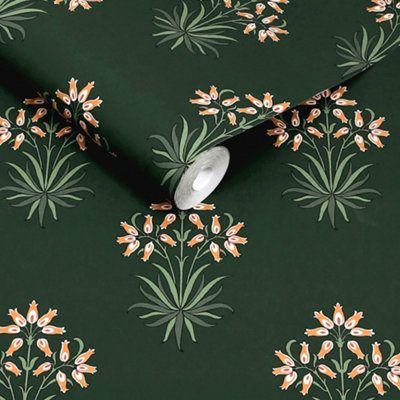 William Morris At Home Hyacinth Flower Forest Wallpaper