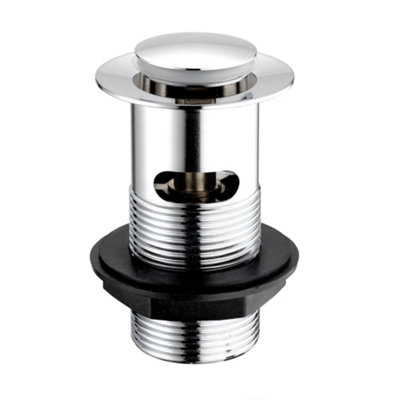Deva 1 1/4" Slotted Press Top Basin Waste Brushed Nickel ReplacementPtw300Bn from B&Q