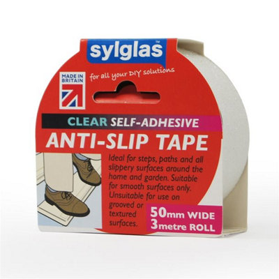 SYLGLAS ANTI-SLIP SELF ADHESIVE TAPE CLEAR 3 metres x 50mm - Image 9