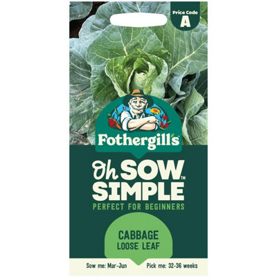 Mr Fothergills Mr. Fothergills Oh Sow Simple Cabbage Loose Leaf Seeds from B&Q