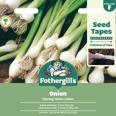 Mr Fothergills Mr. Fothergills Onion Seed Tape(Spring) White Lisbon from B&Q