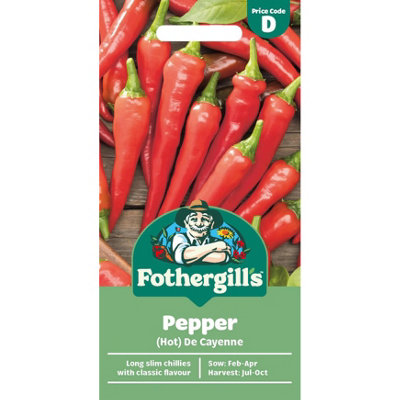 Mr Fothergills Mr. Fothergills Pepper Seeds(Hot) De Cayenne from B&Q