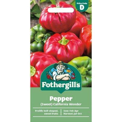 Mr Fothergills Mr. Fothergills Pepper Seeds(Sweet) California Wonder from B&Q