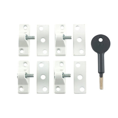 Yale White Upvc Window LockPack Of 4 from B&Q