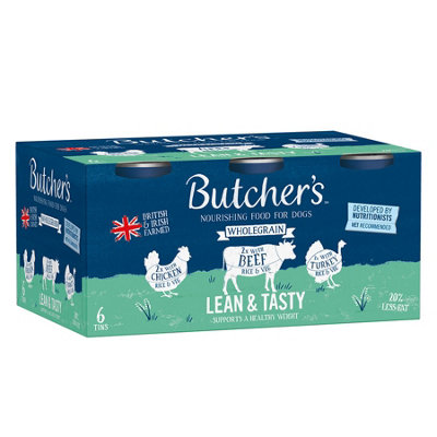 Butcher's Lean & Tasty Low Fat Dog Food Cans 24 X 390G from B&Q