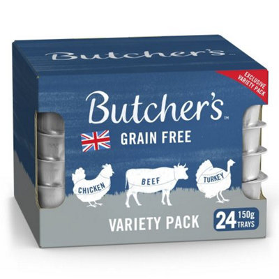 Butcher's Variety Trad & Succulent Alutray 24 X 150G from B&Q