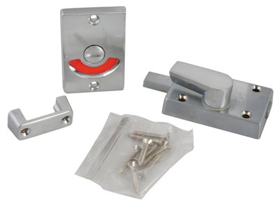 Yale Locks P127-Sc Indicator Bolt For Bathrooms Or W.c Doors Satin Chrome P127 Yalp127Sc from B&Q