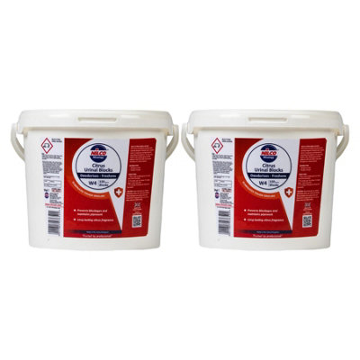 2X Nilco Svtn32Tb W4 Professional Citrus Water Soluble Toilet Urinal Blocks 3Kg from B&Q