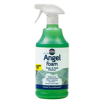 Nilco Angel Foam Patio & Path Cleaner 1L Ready To Use Dirt Algae Remover 1 Litre from B&Q