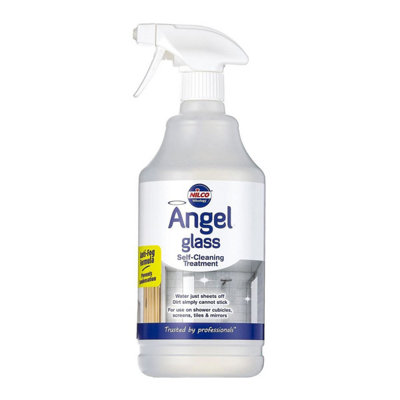 Nilco Angel Glass Self Cleaning Glass Treatment & Trigger 1L Screen Tile Mirror from B&Q