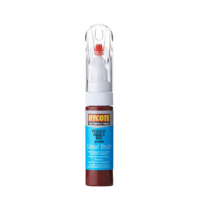 Hycote Touch Up Brush Paint Xcpe058 Peugeot Diablo Red (Pearlescent) 12.5Ml from B&Q