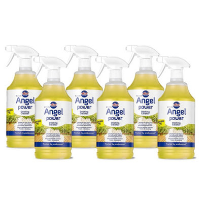 Nilco Angel Power 6L Garden Decking Wooden Floor Cleaner & Trigger Foam 6X 1L from B&Q