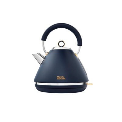 Morphy Richards Accents Pyramid Kettle Navy Gold
