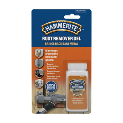 B&Q -  Rust Remover Gel Brings Back Bare Metal Blister 100Ml Non-Drip Brush