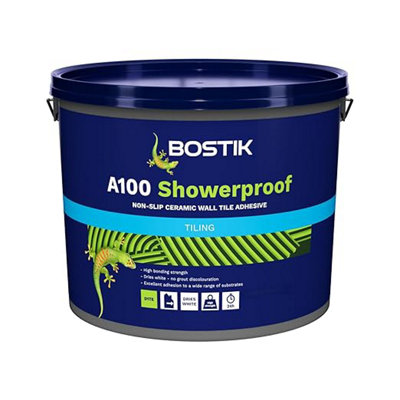 Bostik A100 Showerproof Wall Tile Adhesive 10L from B&Q