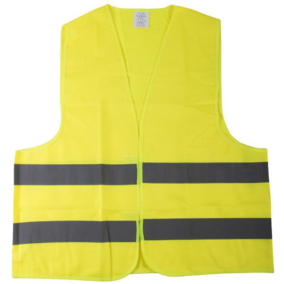 Simply Hi Vis Yellow High Viz Visibility Waistcoat Safety Vest Jacket Motorway En471 Xl from B&Q