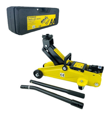 Aa Trolley Jack 2 Tonne Ton Hydraulic Floor Car Van In Storage Case Aa3282