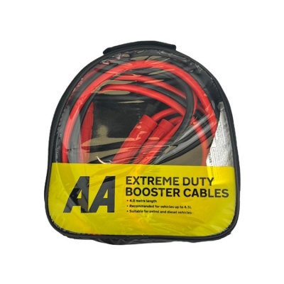 Aa  Jump Leads 700A Up To 4500Cc 4 Litre 4M Metres Booster Cables Car Van Aa0868 from B&Q