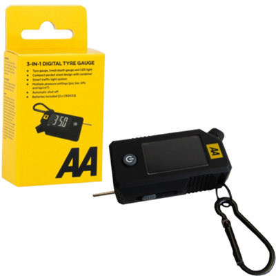 AA 3-in-1 Digital Tyre Gauge Tread Depth Gauge LED Light PSI BAR kPa - Image 9