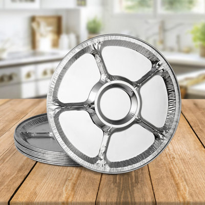 10 Pk Coppice Aluminium Foil 34Cm Snack Platters For PartiesBuffets & Entertaining. Freezer & Oven Safe from B&Q