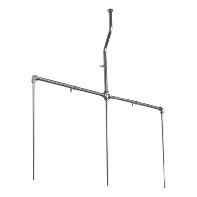 Armitage Shanks Sanura Flushpipes Exposed 3 Bowl Urinal Stainless Steel S6222My from B&Q