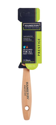 Hamilton Prestige  0.75" Pure Synthetic Angled Window Paint Brush from B&Q