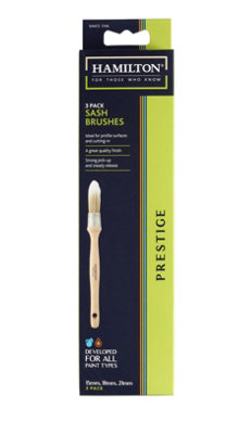Hamilton Prestige Pure Synthetic Sash Brush Set from B&Q