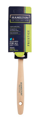 Hamilton Prestige 35mm Synthetic Oval Angled Paint Brush from B&Q
