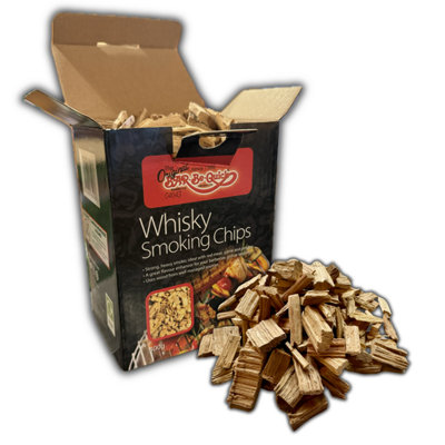 B&Q -  Whisky Smoking Wood Chips 400G Bbq Barbecue Smoker Wood Charcoal Pellet Grils1 X Box