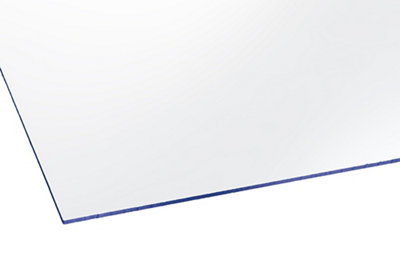 Styrene Clear Polystyrene Flat Glazing Sheet(L)1.8M (W)0.6M (T)2mm from B&Q