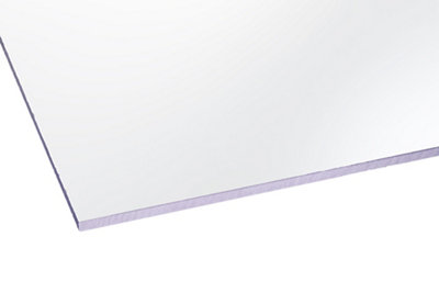 Styrene Clear Polystyrene Flat Glazing Sheet(L)1.2M (W)0.6M (T)4mm from B&Q