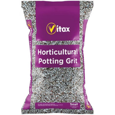 B&Q - Horticultural Potting Grit Gravel Lime Free Soil Drain Garden Pot 4Kg 