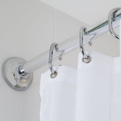 Croydex Modular Shower Curtain Rail Kit ChromeAd118941 from B&Q