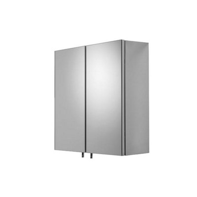 Croydex Avon Double Door Stainless Steel Cabinet from B&Q