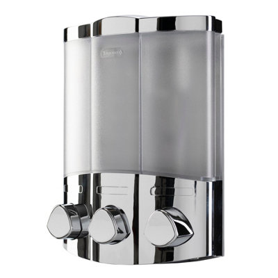 Croydex Euro Wall Mounted Soap Dispenser Trio In Chrome from B&Q