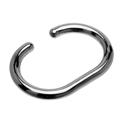 B&Q -  Plastic Chrome Effect Shower RingPack Of 12
