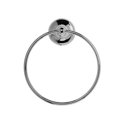 Croydex Grosvenor Flexi-Fix Chrome Towel Ring from B&Q